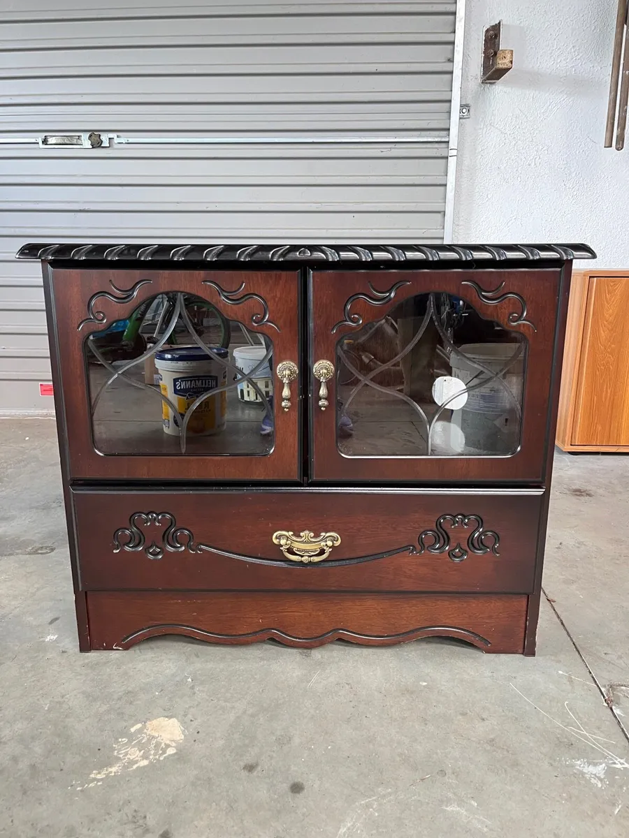 Television cabinet/antique press - Image 3