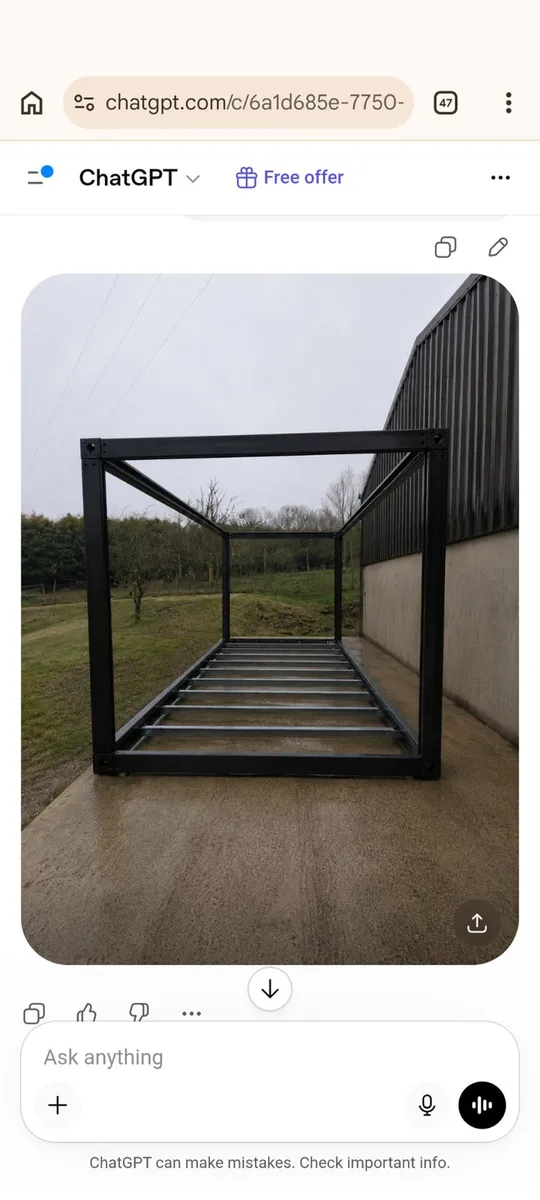 Shed garden room frame - Image 1