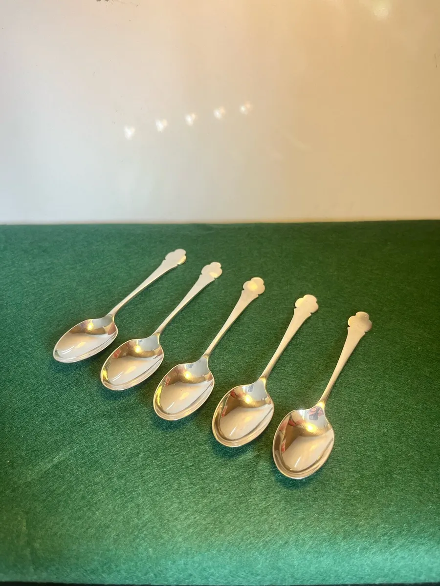 Antique A&D Sheffield Tea Spoons - Image 1