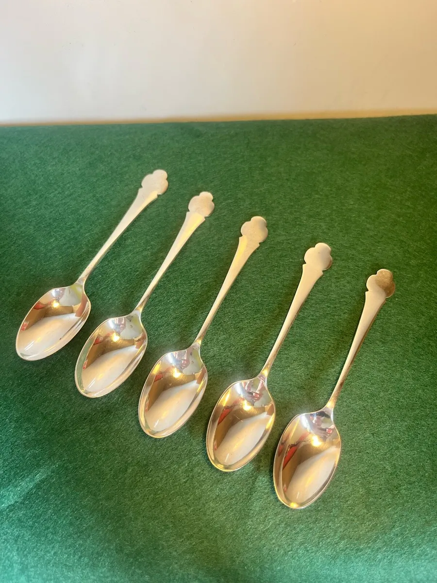 Antique A&D Sheffield Tea Spoons - Image 2