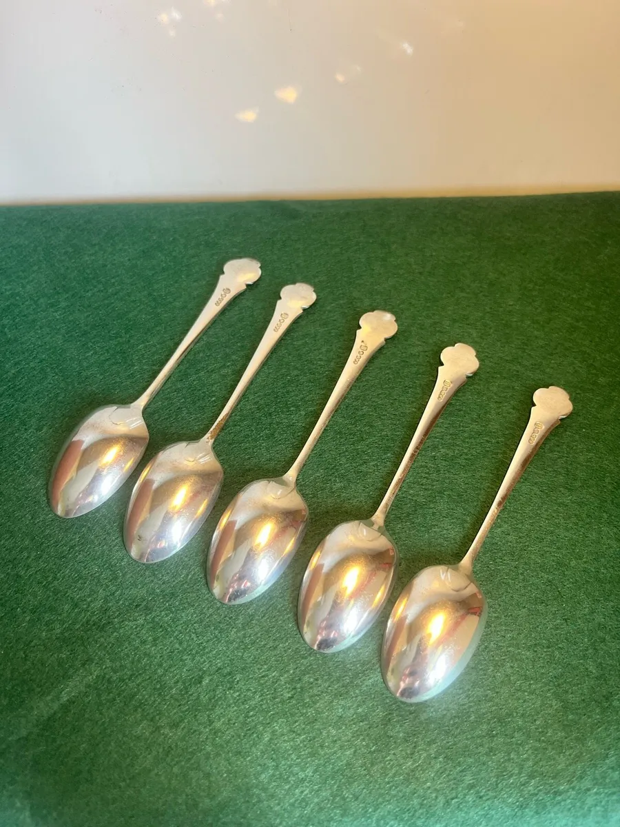 Antique A&D Sheffield Tea Spoons - Image 3