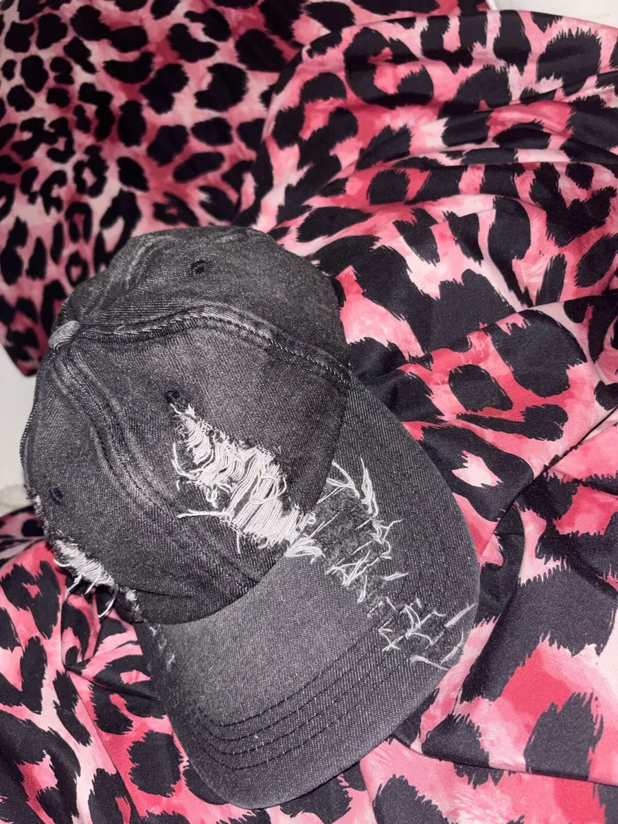 Distressed Denim Cap - Image 1