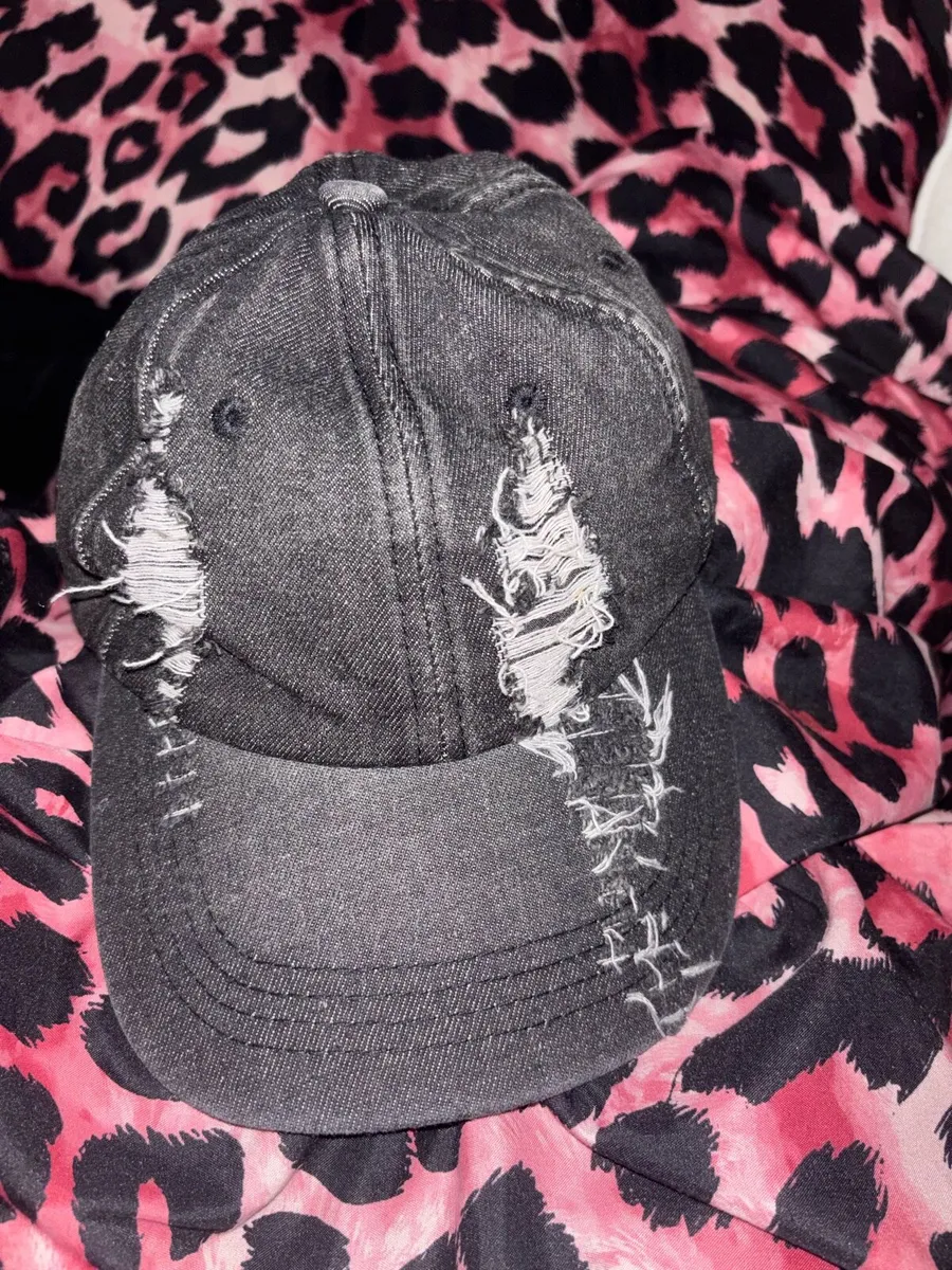 Distressed Denim Cap - Image 2