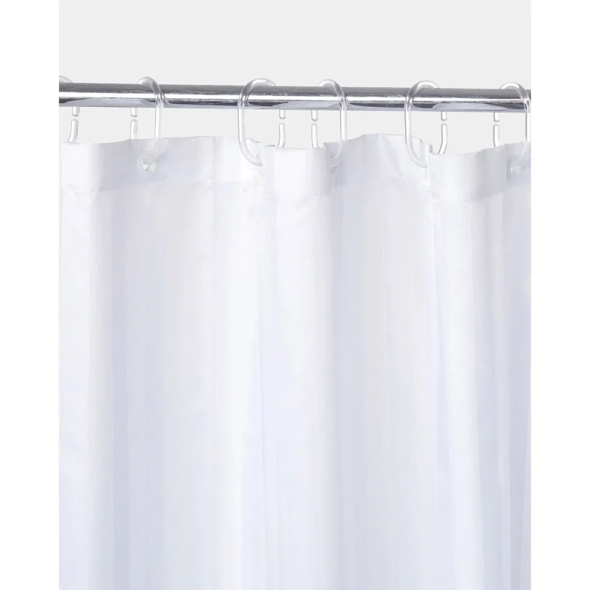 NEW Dunnes white striped shower curtain - Image 1
