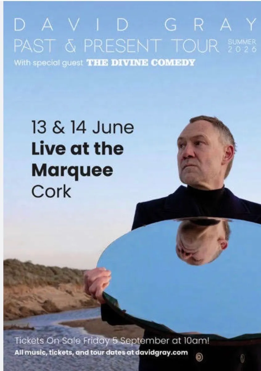 David Gray tickets Saturday 13th June