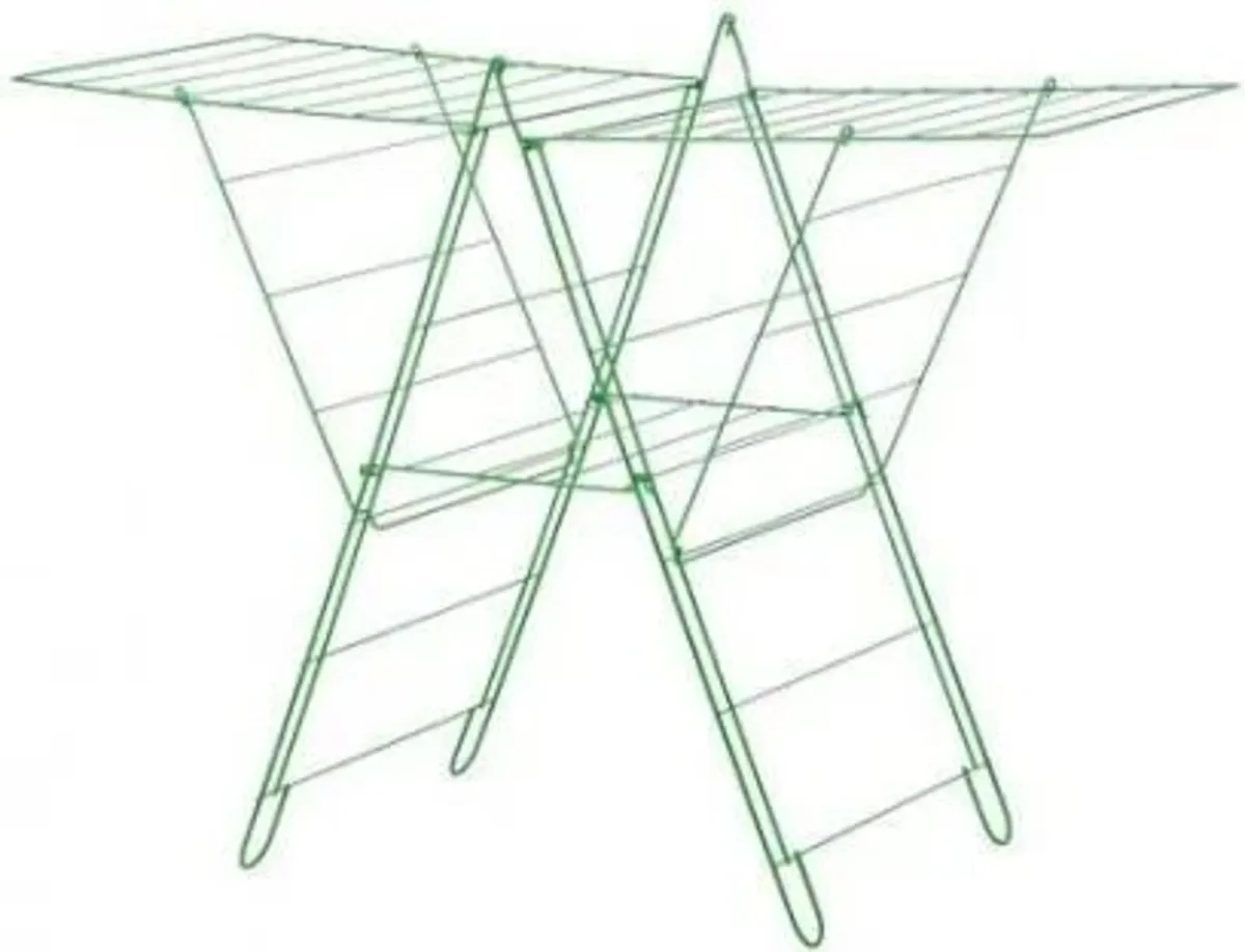 Laundry metal drying rack