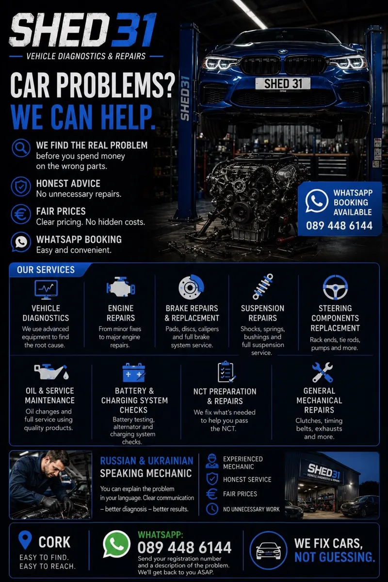 🔧 SHED31 – Vehicle Diagnostics & Repairs
