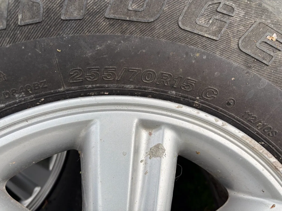 4 15in Toyota alloys & tyres - Image 4