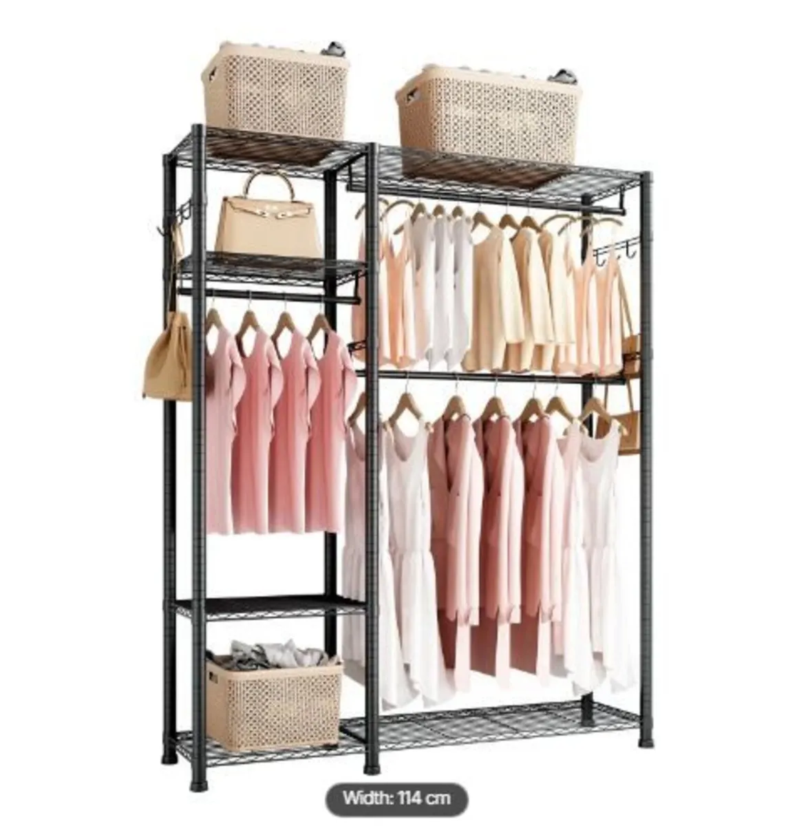 Clothing Garment Rack, Heavy Duty Clothes - Image 3