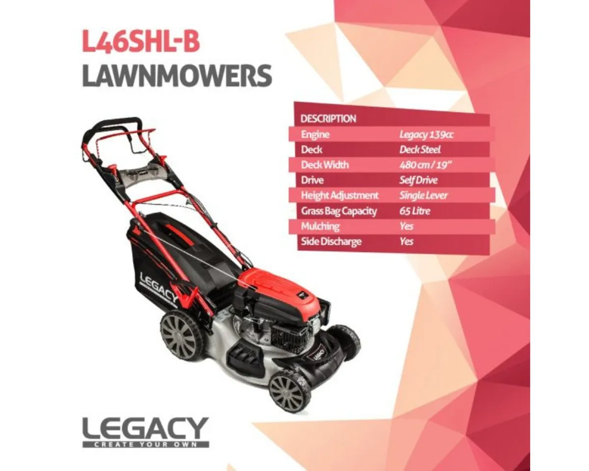 Legacy Lawnmower L 46 SHL-B 46 cm Self Propelled - Image 3