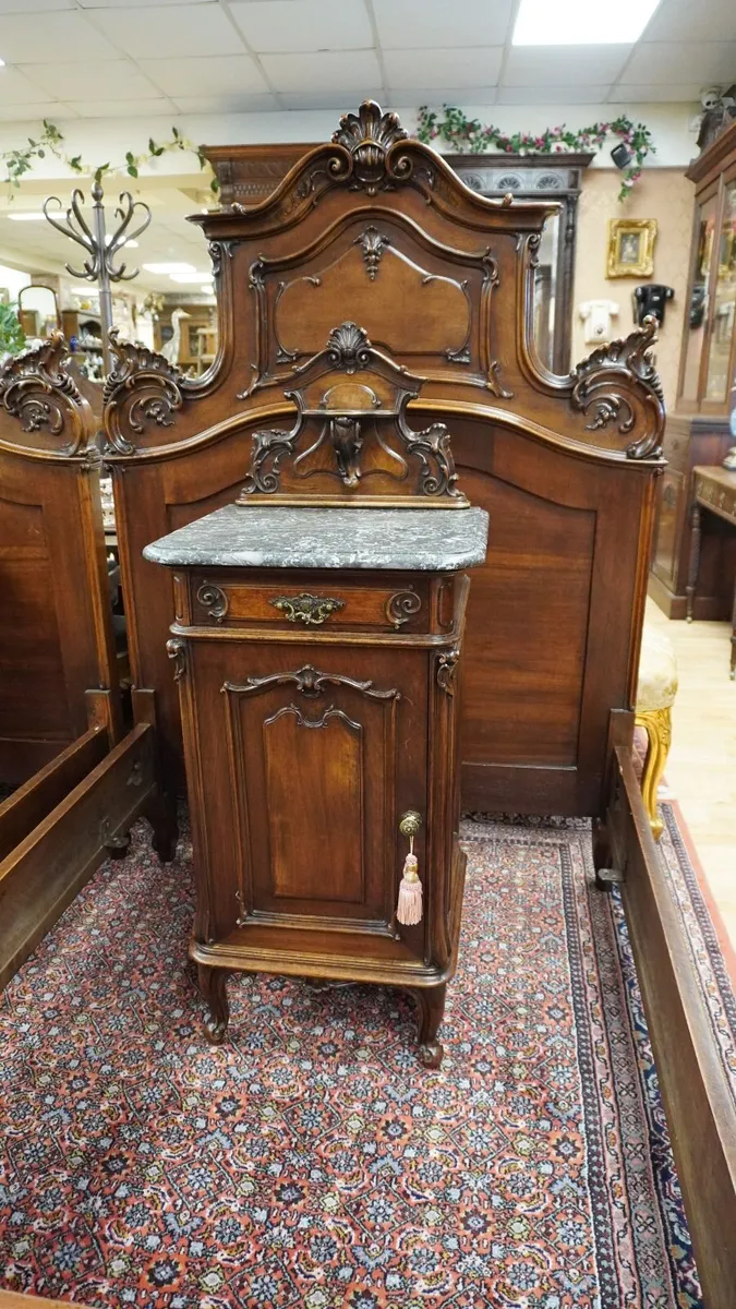 19th Century French Walnut Twin Bedroom Suite - Image 3