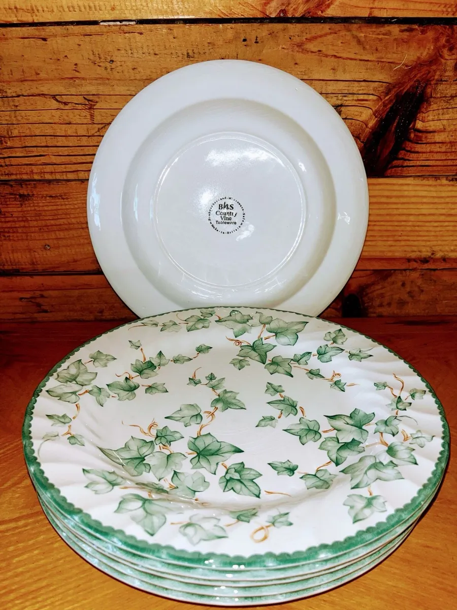 6 Vintage BHS dinner plates - Image 3