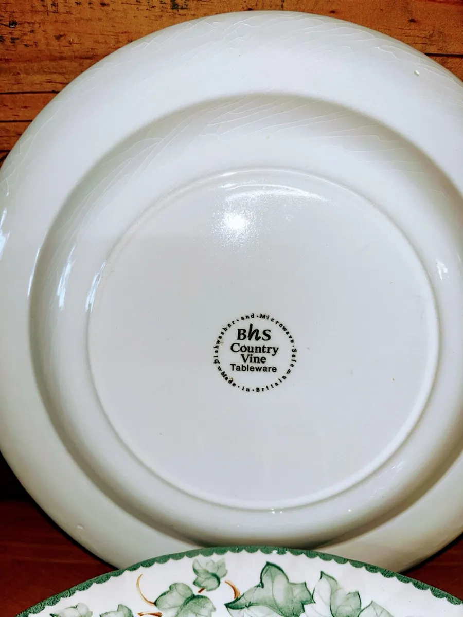6 Vintage BHS dinner plates - Image 4