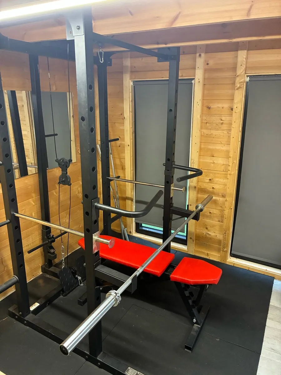 Full Gym Home Rig - Bench, Olympic Bar - Image 1