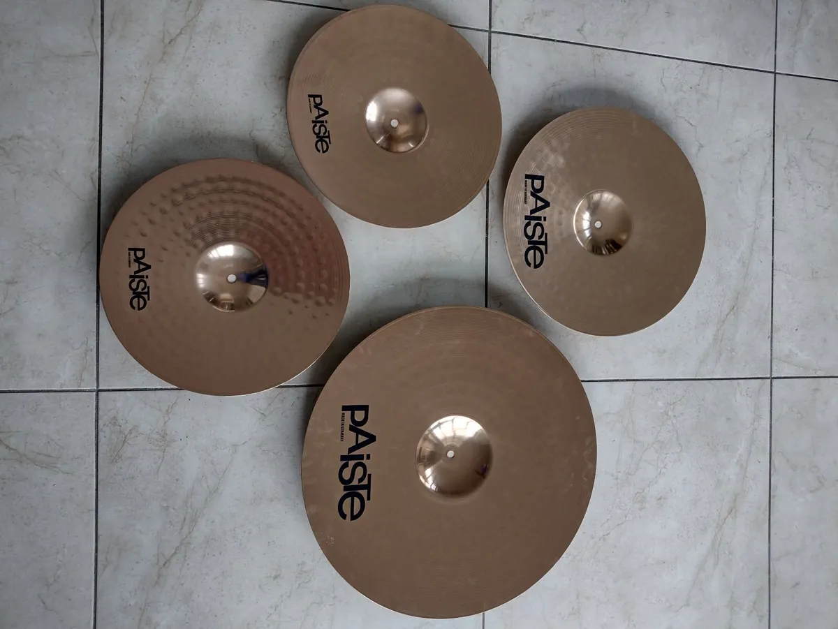 Paiste 201 Cymbal Set. As New. Half Price! - Image 2