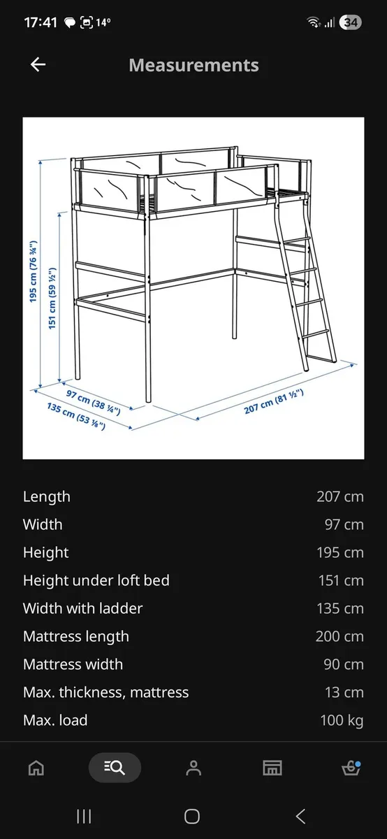 Loft bed ikea frame - Image 2