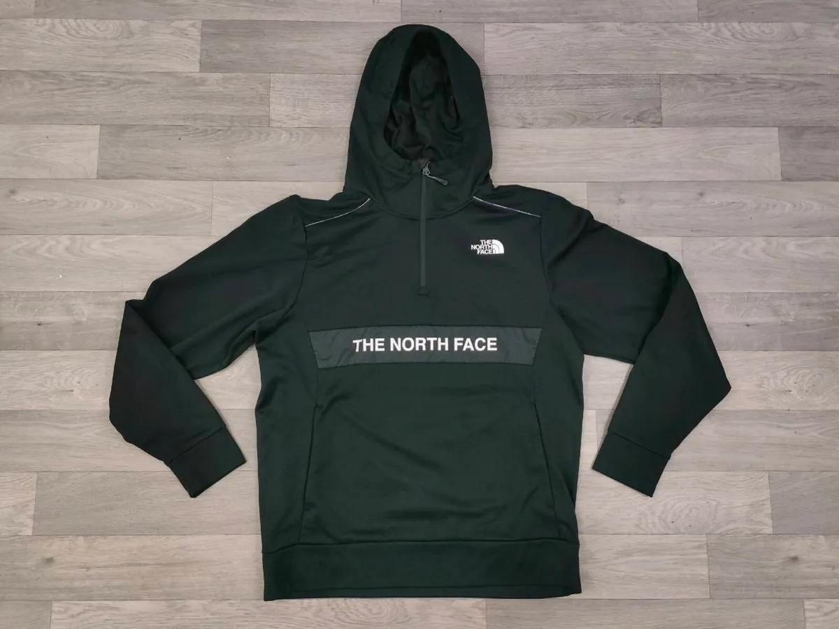 The North Face Half Zip Hoodie Jumper Mens Medium - Image 1