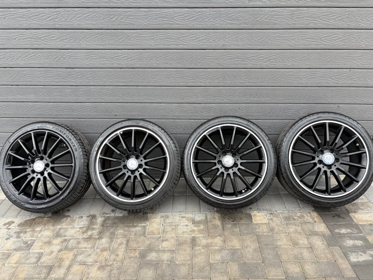 18” GENUINE MERCEDES AMG ALLOY WHEELS & TYRES - Image 2