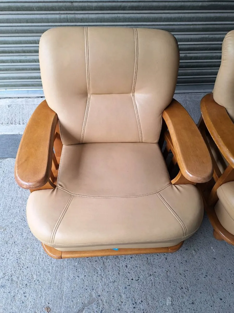 Pair of Comfortable Lounge Armchairs (DELIVERY) - Image 4