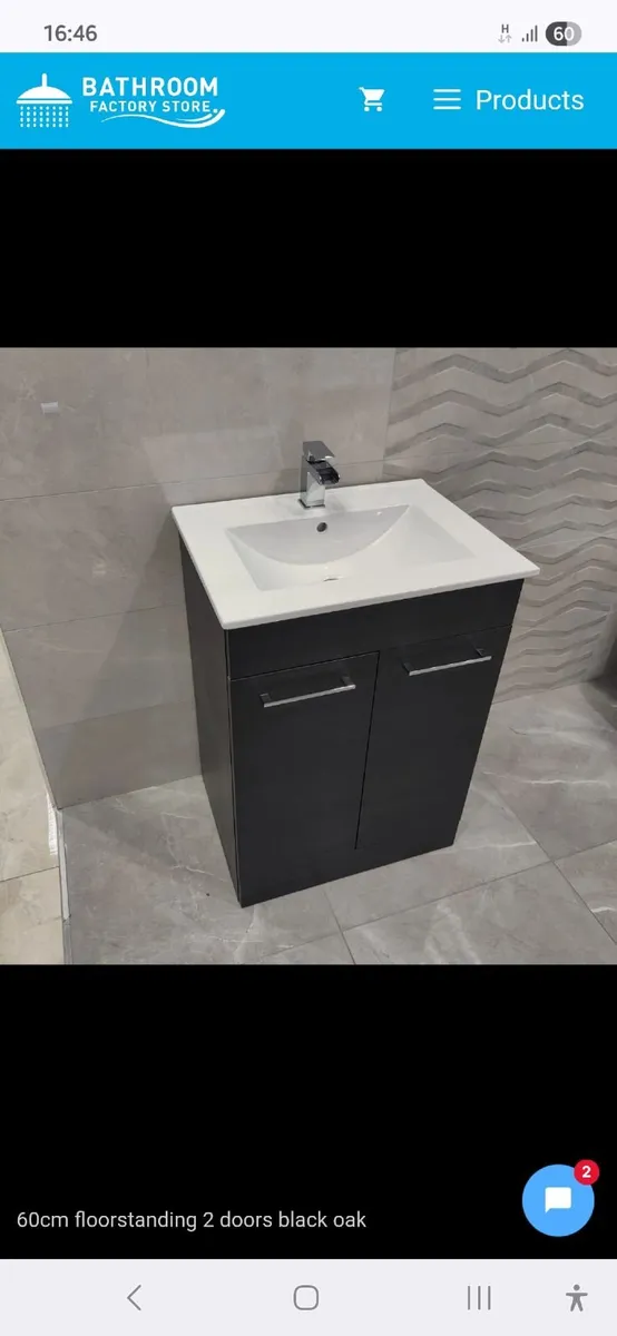 Bathroom  single vanity unit with basin