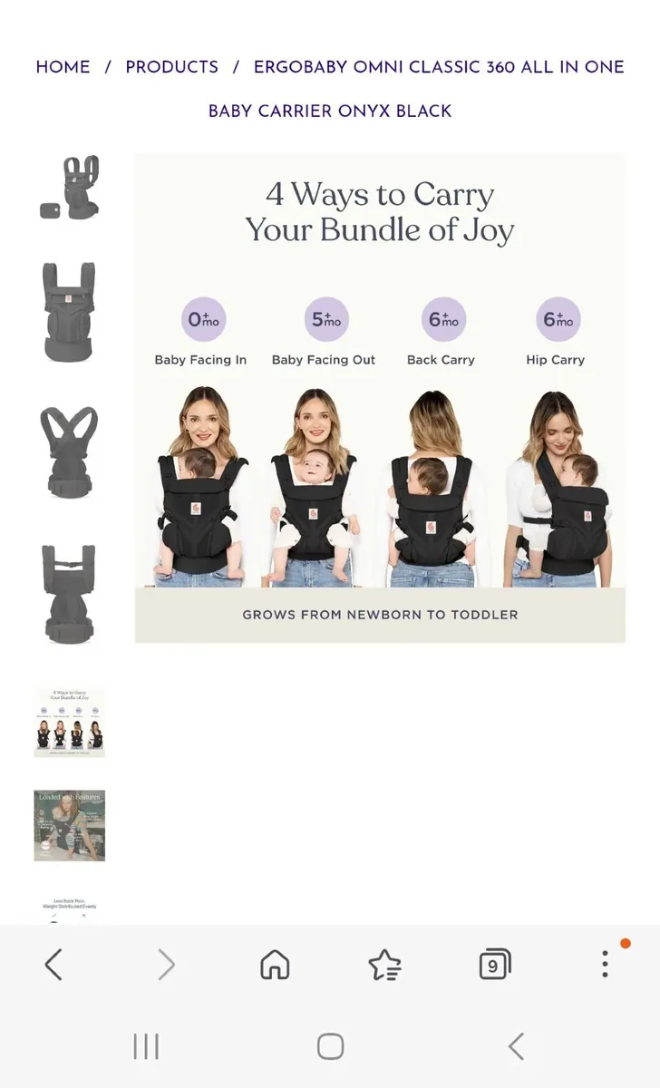 Ergo baby carrier 360 - Image 3