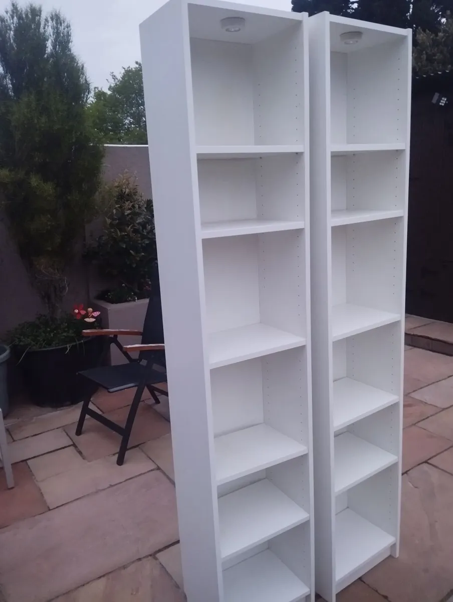 2 tall shelf units - Image 1