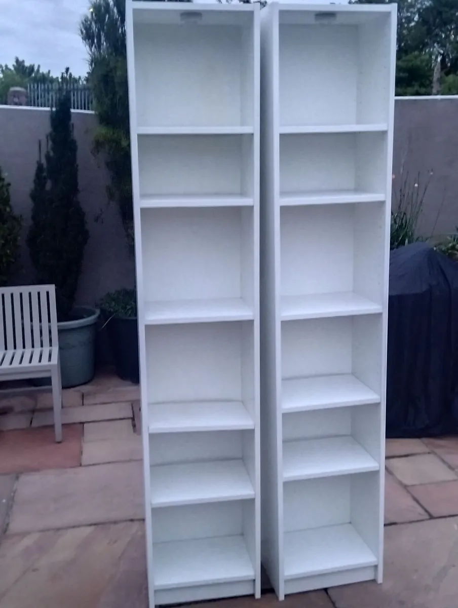 2 tall shelf units - Image 2