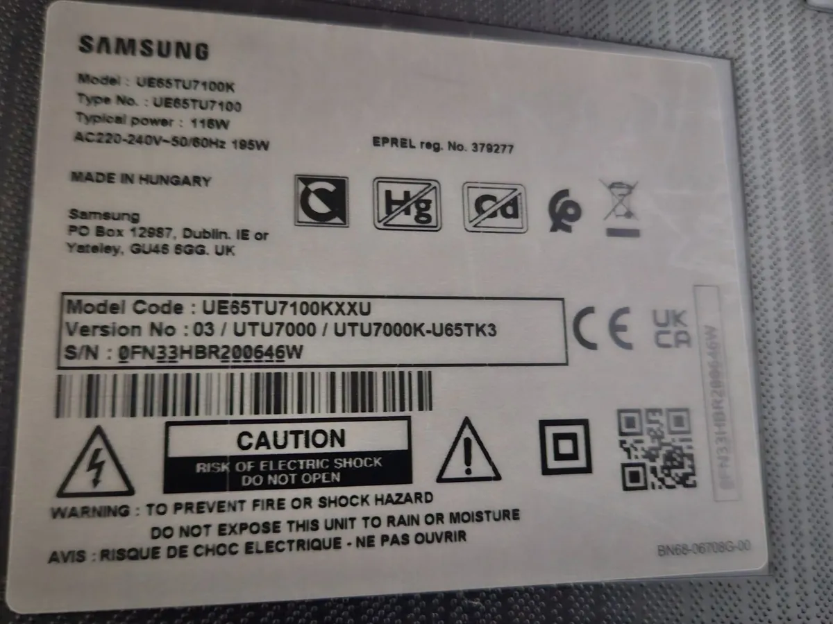 Samsung 65” 4K HDR Smart TV – Immaculate Condition - Image 3