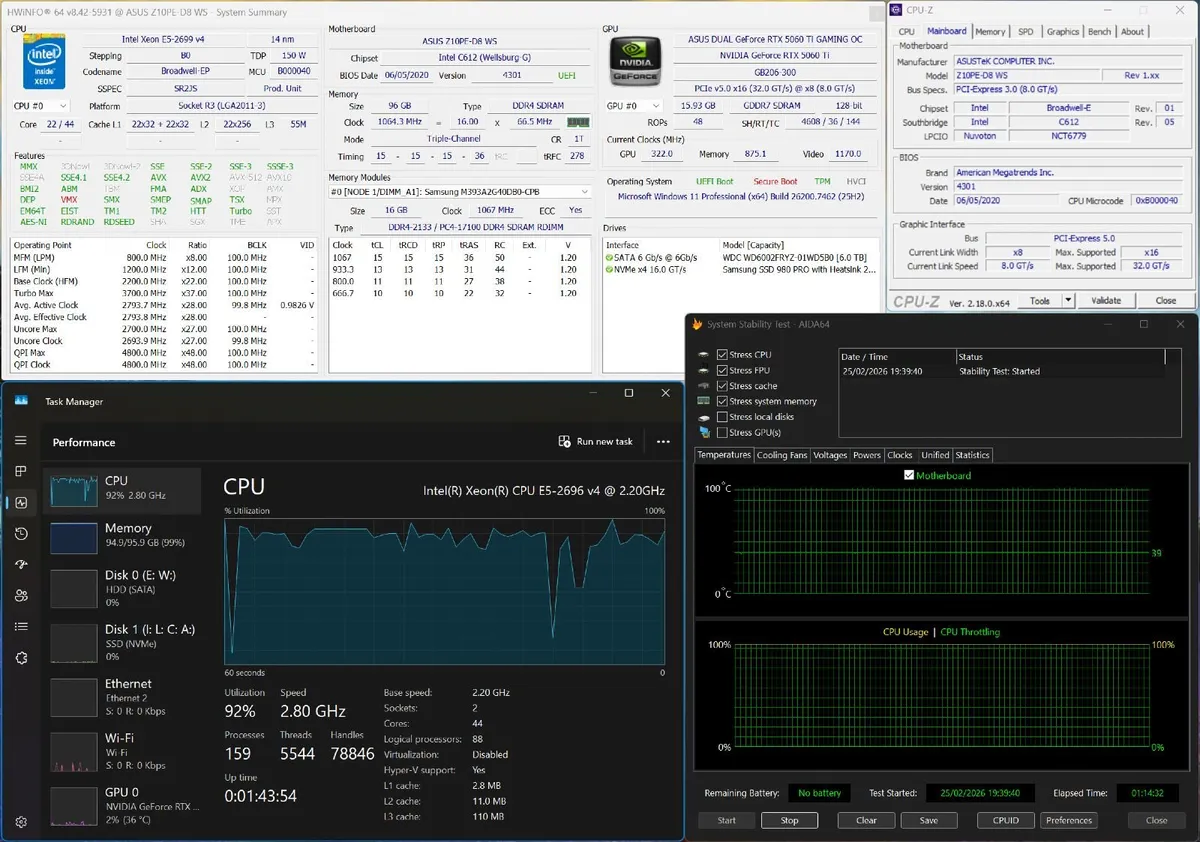 ASUS Z10PE-D8 WS (rev. 1.04) – Dual LGA2011-3 C612 - Image 1
