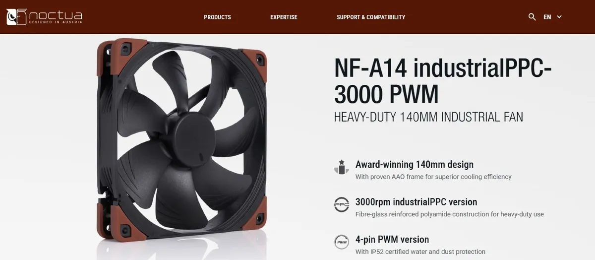 Noctua NF-A14 Industrial PPC-3000 PWM, brand NEW - Image 1