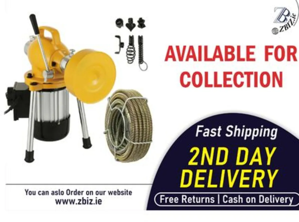 Electric Drain Cleaner 400W for Pipe Cleaning - Image 1