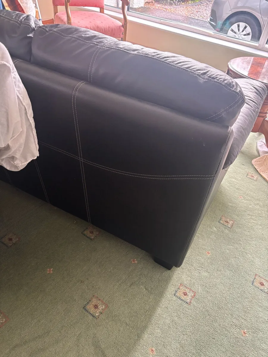 3 seater and 2 seater leatherette couch - Image 3