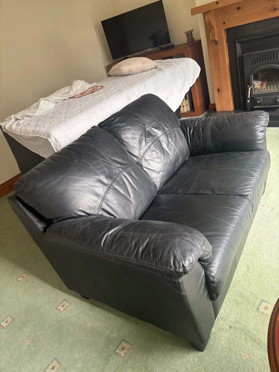 3 seater and 2 seater leatherette couch - Image 2