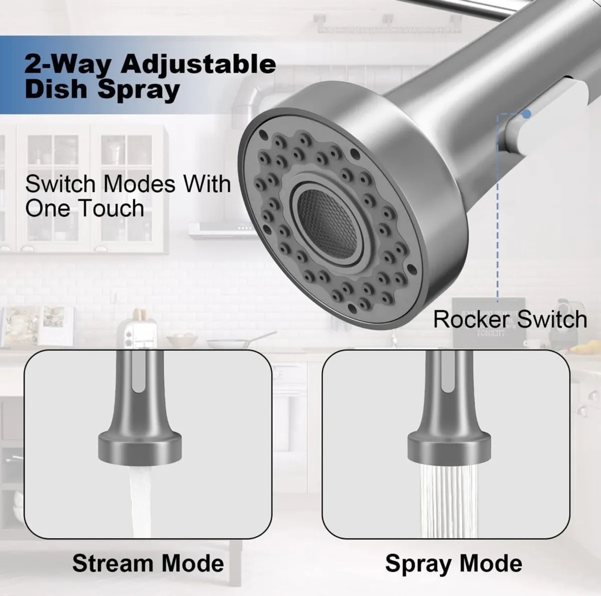Chrome premier kitchen mixer tap new - Image 4