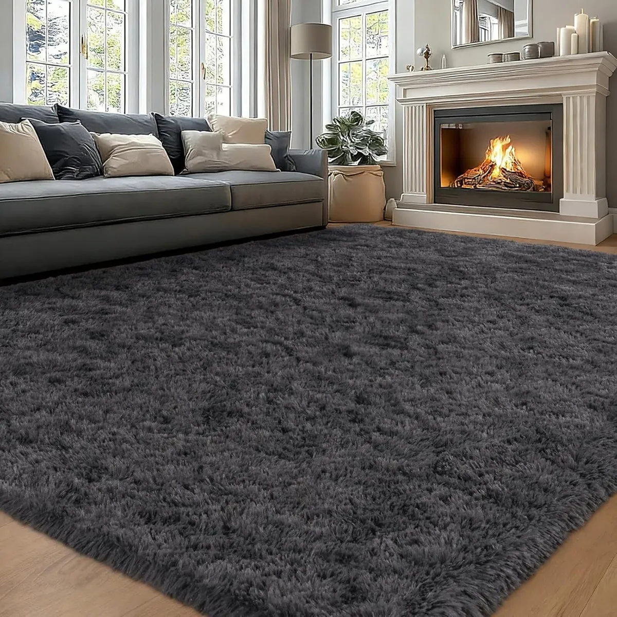 Large Rugs for Living Room 160x230 cm - Fluffy - Image 1