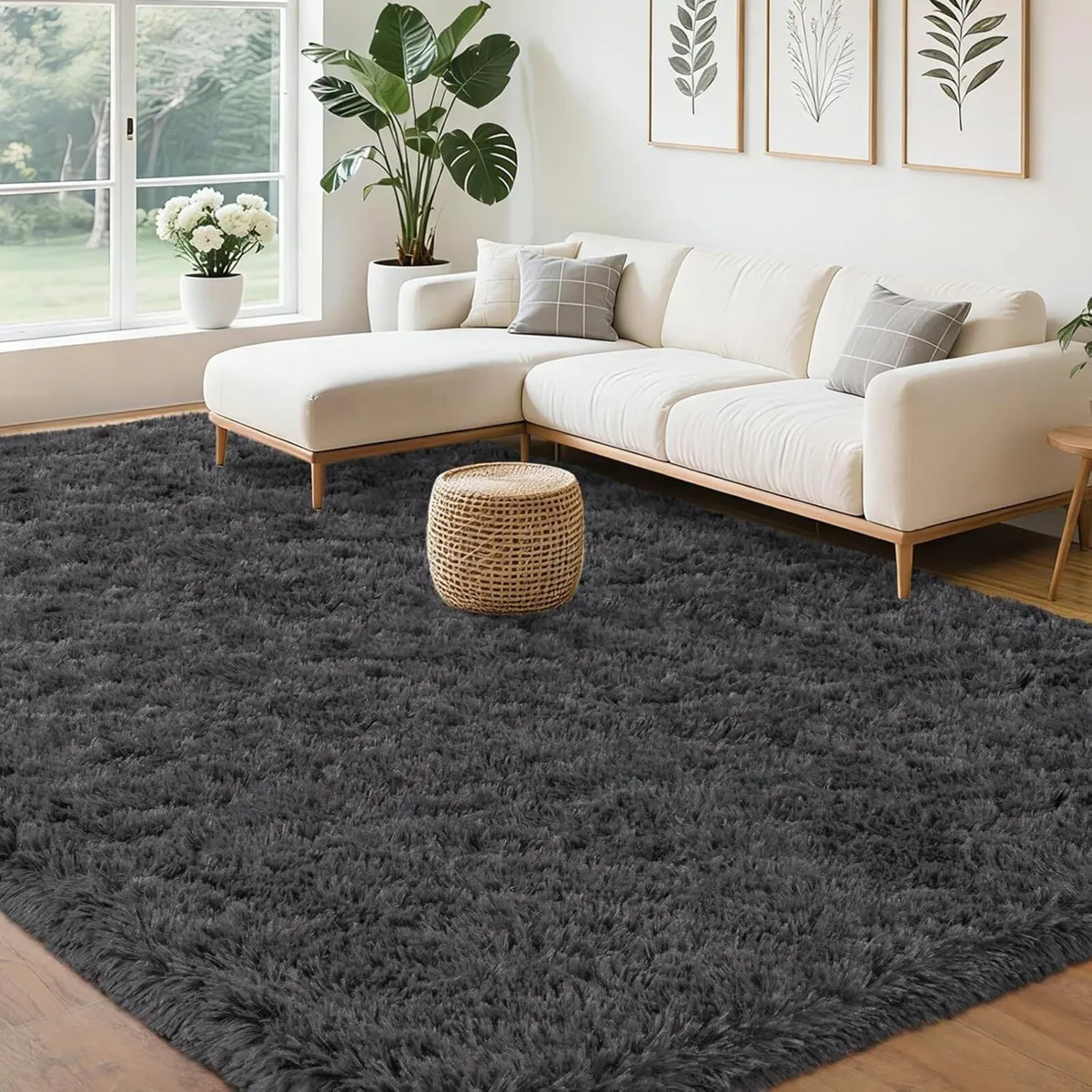 Large Rugs for Living Room 160x230 cm - Fluffy - Image 4