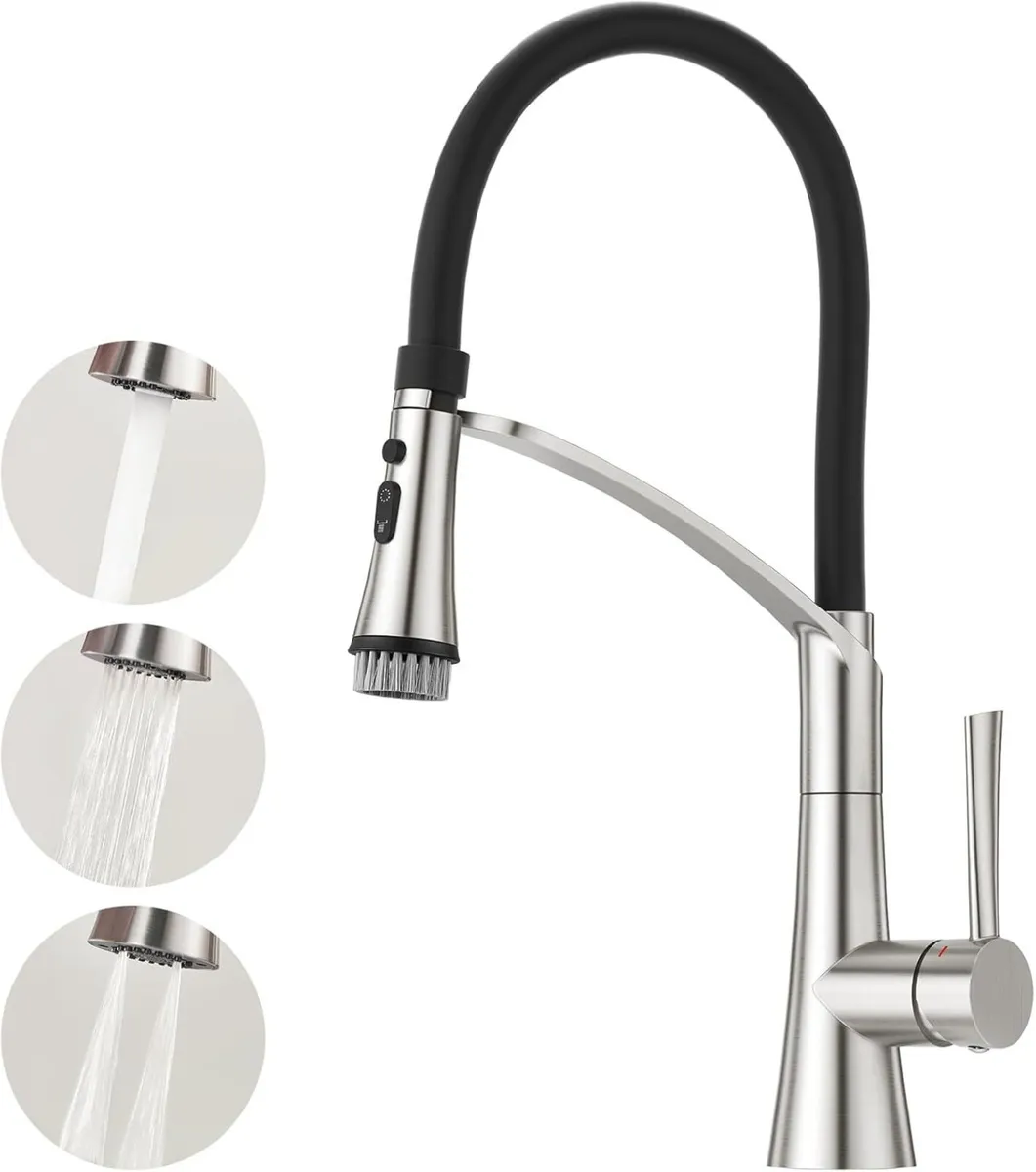 Kitchen Tap With Pull Down Dual Function Sprayer - Image 1