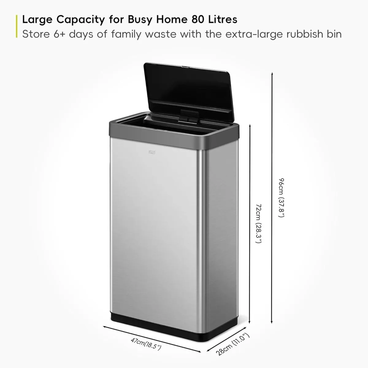 Mirage X 80L Motion Sensor Bin Large Automatic - Image 3
