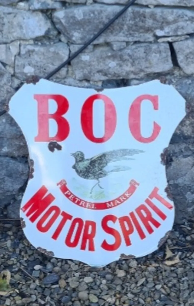 Enamel sign