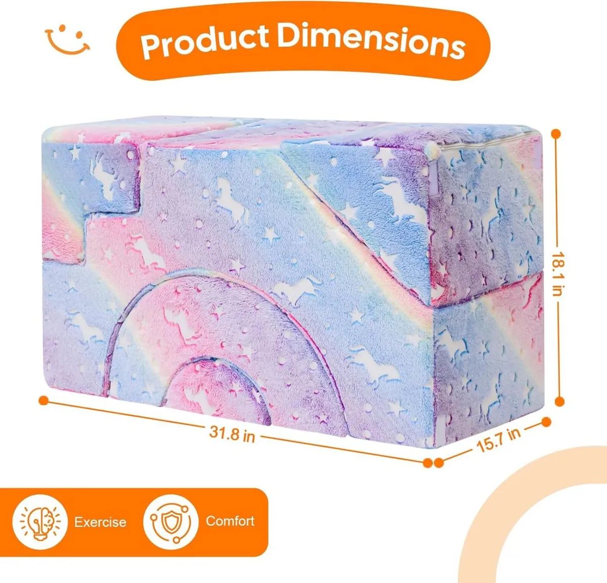 Kids Play Sofa Foam Climbing Modular Toddler - Image 3