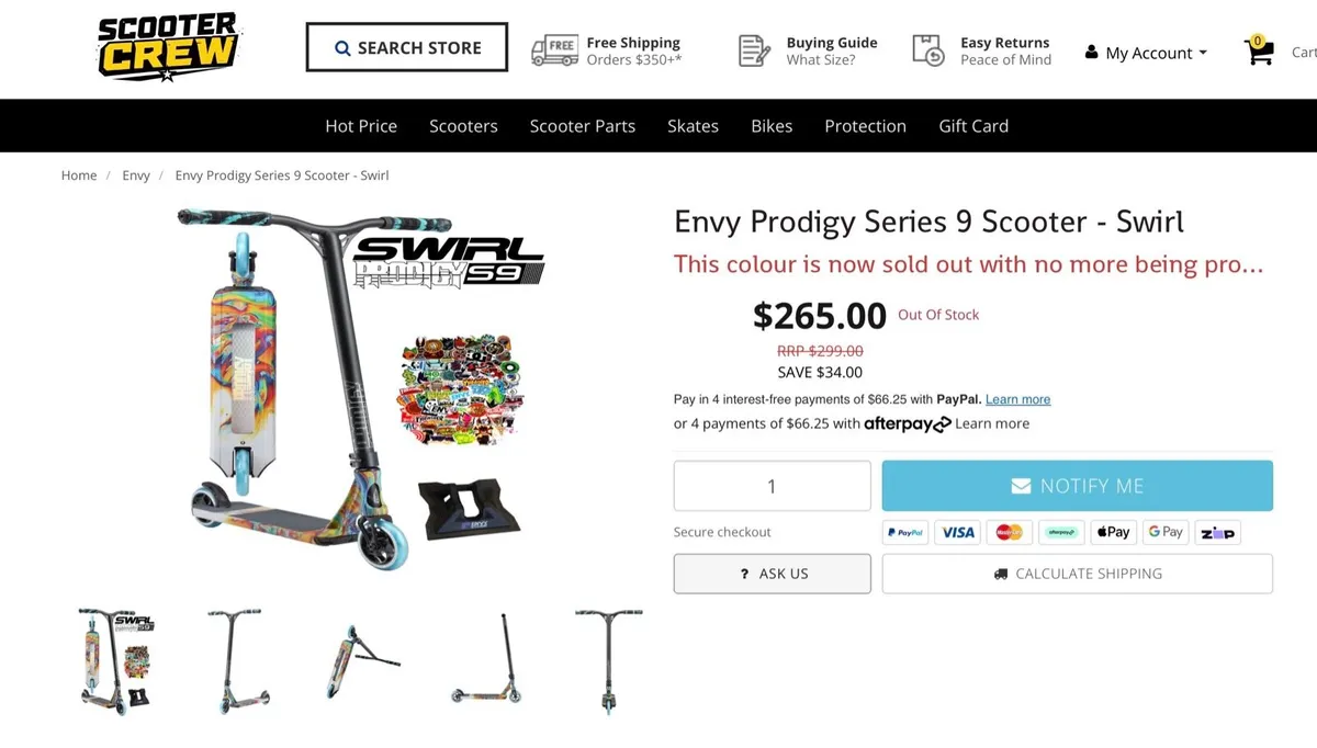 Envy Prodigy Series 9 Scooter - Image 2