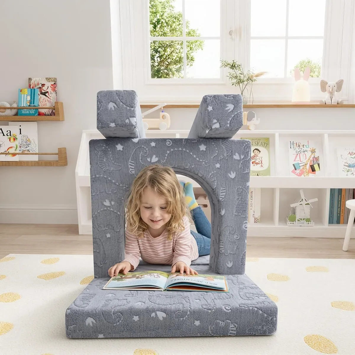 10-Piece Kids Play Sofa Bed Modular Toddler Couch - Image 2