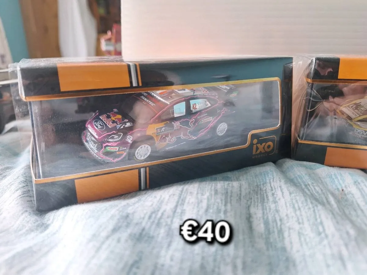 Model rally cars and cars and tractors - Image 2