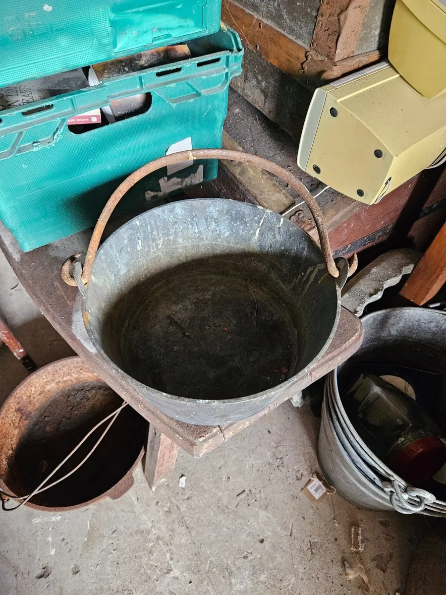 Vintage Brass Pot - Image 3