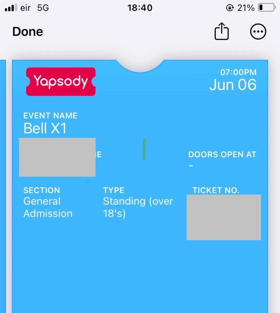 Two Bell X1 Concert Tickets - Limerick, 6 June - Image 2
