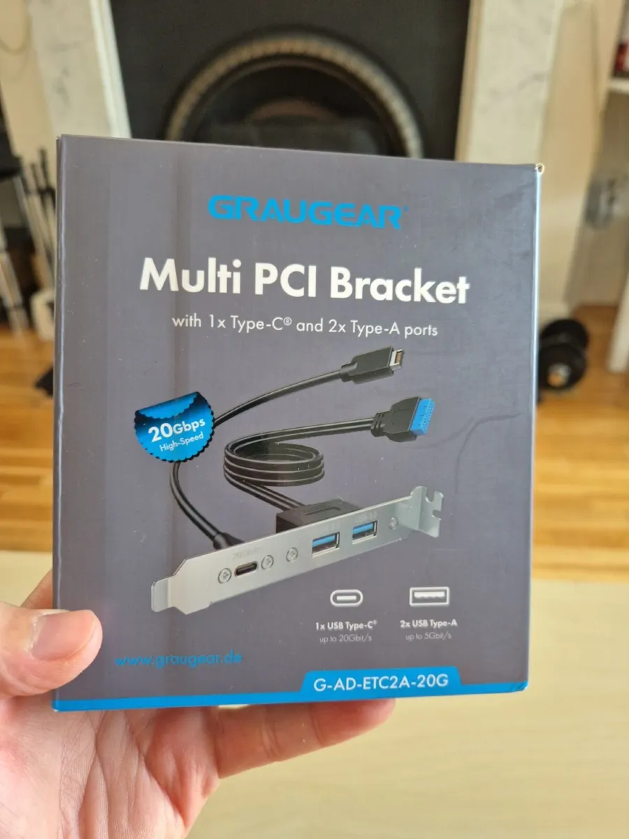 Multi PCI bracket with type-C and 2x type-A ports - Image 4
