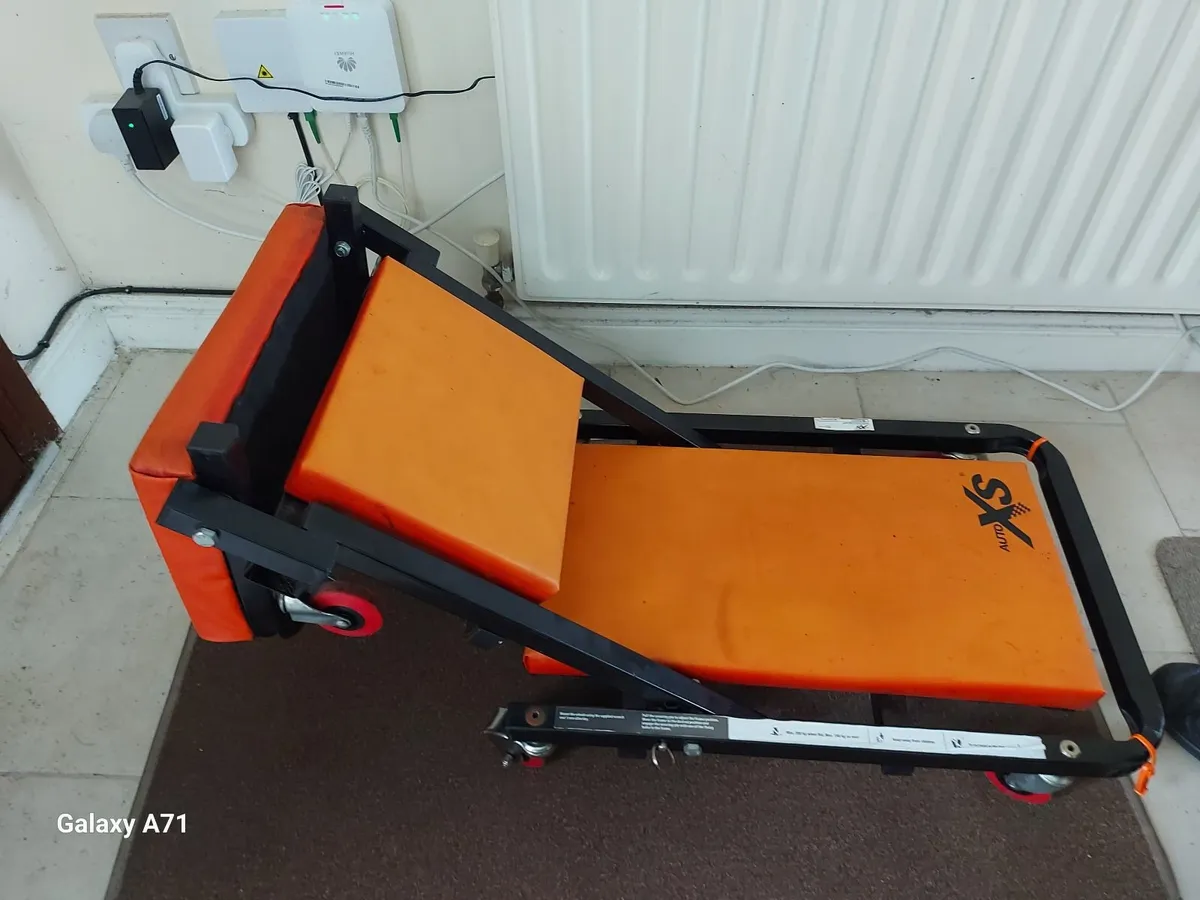 AUTO XS Mechanics Creeper Bed, on wheels, in excel - Image 4