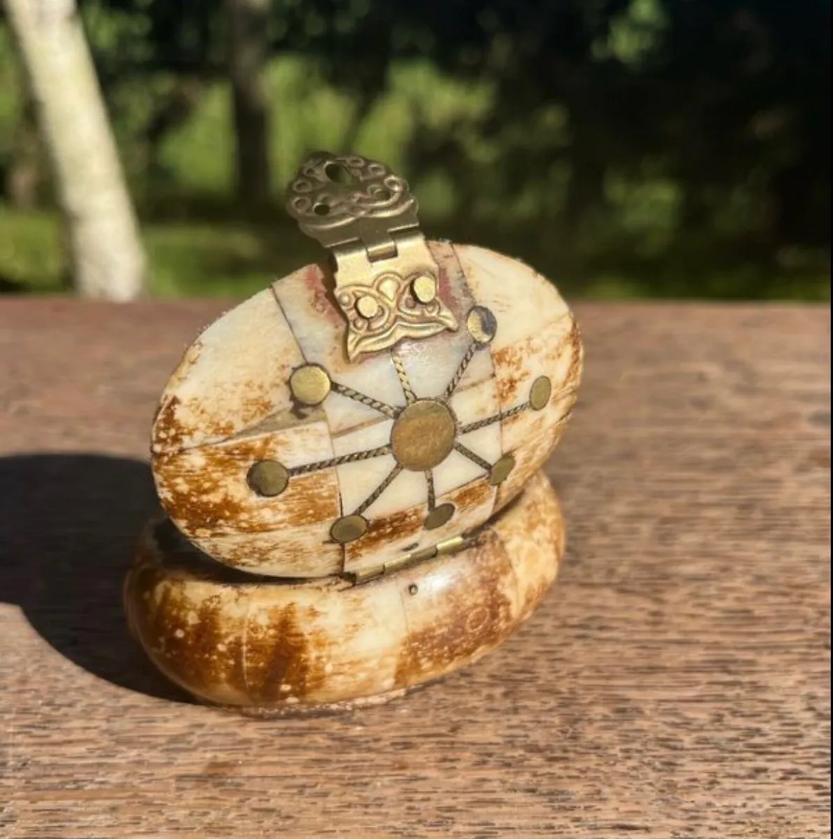 Vintage Camel Bone trinket holder - Image 2