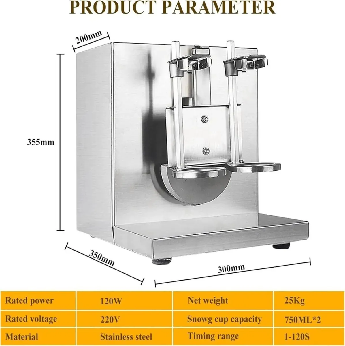 Milk Tea Shaker Machine Bubble Tea Mixer 220V - Image 3