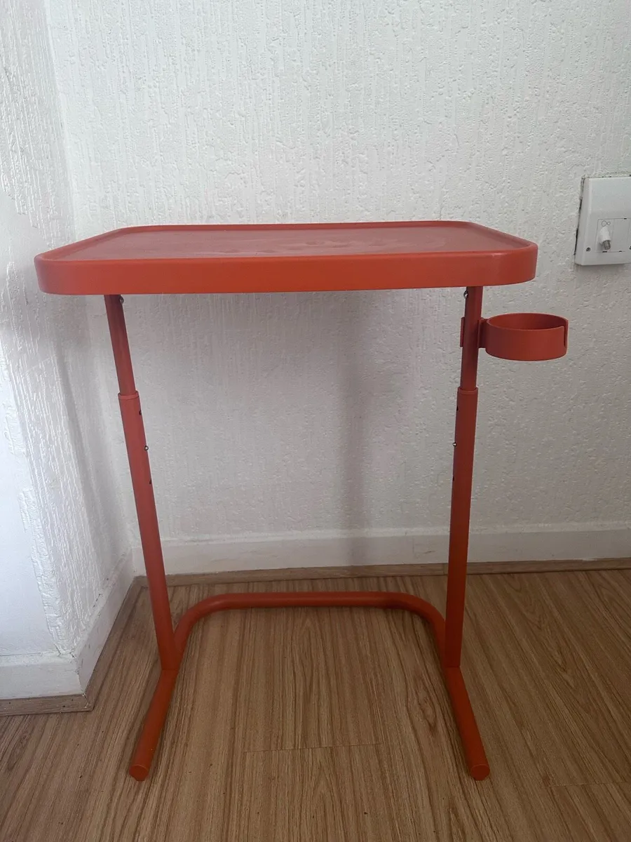 2x IKEA Marius Stools + Adjustable Side Table - Image 2
